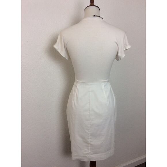 BCBGMAXAZRIA Dress Sheath Bodycon Pleated Doree Stretch - Picture 8 of 11